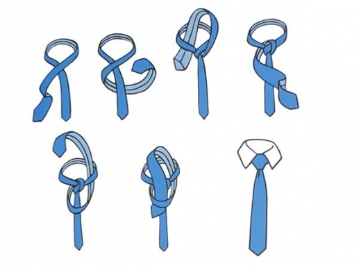Учимся любимому завязывать галстук